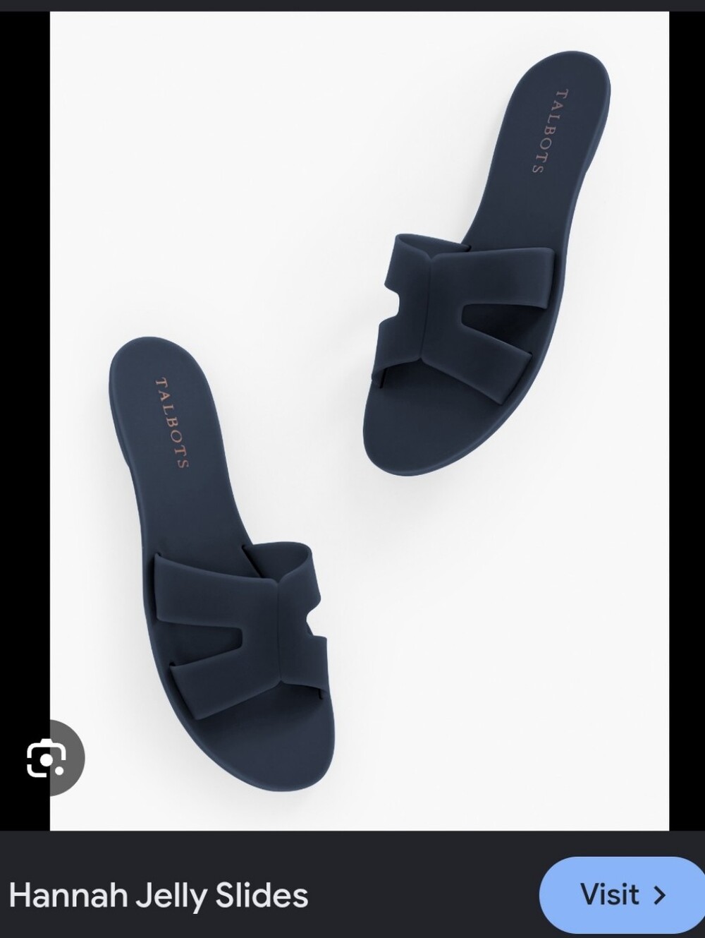 Talbots Navy Hannah Jelly Sandal